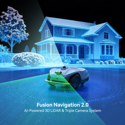 HOOKII Neomow X 2 Robotic Lawn Mower with 3D LiDAR and AI Vision System